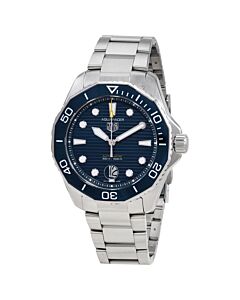 Mens-Aquaracer-Stainless-Steel-Blue-Dial-Watch