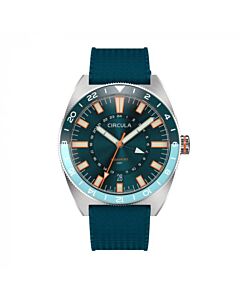 Men's Aquasport Gmt Rubber Blue Dial Watch