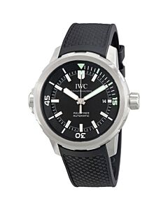Men's Aquatimer Rubber Black Dial Watch