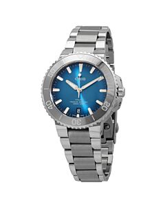 Men's Aquis Stainless Steel Blue Dial Watch