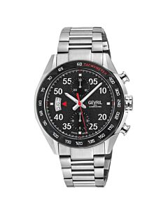 Men's Ascari Chronograph Stainless Steel Black Dial Watch