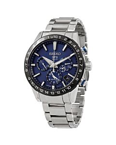 Men's Astron Chronograph Stainless Steel Blue Dial Watch