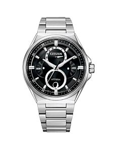 Men's Attesa Super Titanium Black Dial Watch