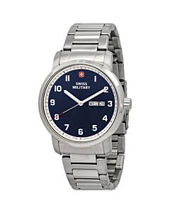 Men's Attitude Stainless Steel Blue Dial Watch