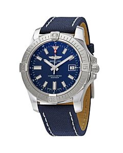 Men's Avenger 43 (Calfskin) Leather Blue Dial Watch