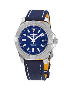 Men's Avenger 43 (Calfskin) Leather Blue Dial Watch