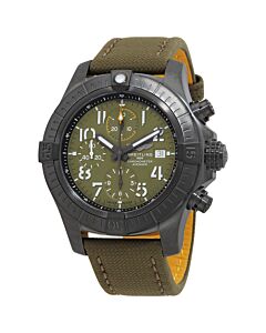 Men's Avenger Chronograph (Calfskin) Leather Green Dial Watch