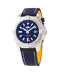 Men's Avenger GMT 45 Leather Blue Dial Watch