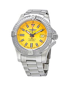 Men's Avenger Seawolf Stainless Steel Yellow Dial Watch