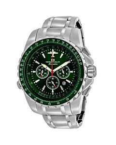 Men's Aviador Pilot Chronograph Stainless Steel Green Dial Watch