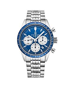 Men's Aviator Chronograph Stainless Steel Blue Dial Watch