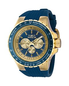 Men's Aviator Polyurethane Blue Dial Watch