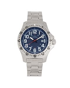 Men's Aviator Stainless Steel Blue Dial Watch