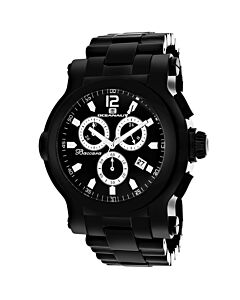 Men's Baccara XL Chronograph Stainless Steel Black Dial Watch