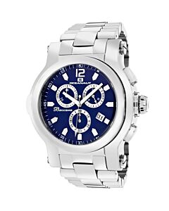 Men's Baccara XL Chronograph Stainless Steel Blue Dial Watch