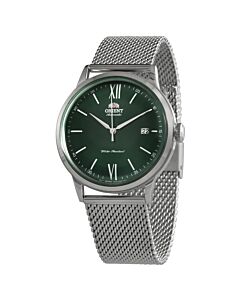 Men's Bambino Stainless Steel Green Dial Watch