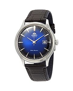 Men's Bambino Version 4 Leather Blue Dial