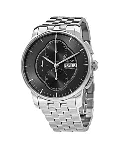 Mens-Baroncelli-Chronograph-Stainless-Steel-Black-Dial-Watch