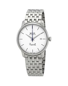 Men's Baroncelli III Stainless Steel White Dial Watch