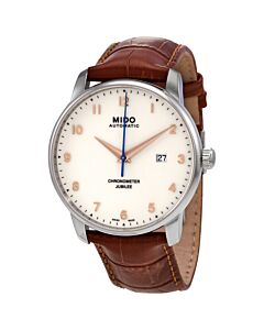 Men's Baroncelli Jubilee Leather Ivory Dial Watch