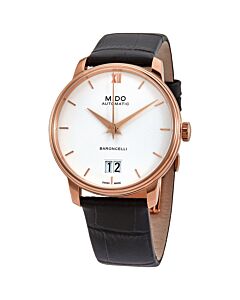 Men's Baroncelli Leather White Dial Watch
