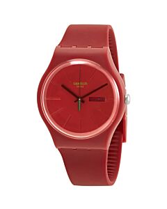 Men's BELTEMPO Rubber Red Dial Watch