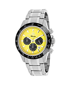 Men's Biarritz Chronograph Stainless Steel Yellow Dial Watch