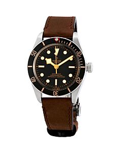 Men's Black Bay Fifty-Eight Leather Black Dial