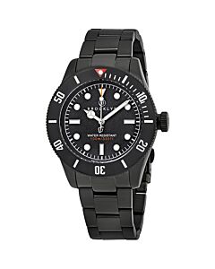 Men's Black Eyed Pea Black Ion-plated Stainless Steel Black Dial