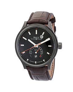 Men's BMW Leather Black Dial Watch