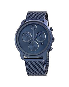 Men's Bold Chronograph Blue Ion-plated Stainless Steel Blue sunray Dial