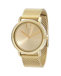 Men's Bold Evolution Stainless Steel Gold Dial Watch