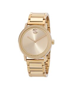 Men's Bold Evolution Thin Stainless Steel Gold-tone Dial Watch