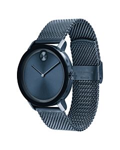Men's Bold Evoultion Stainless Steel Mesh Blue Dial Watch