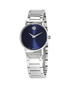 Men's Bold Stainless Steel Blue Dial Watch
