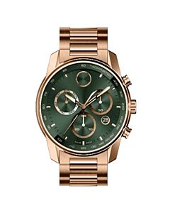 Men's Bold Verso Chronograph Stainless Steel Green Dial Watch