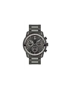 Men's BOLD Verso Chronograph Stainless Steel Gunmetal Dial Watch