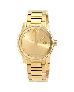 Men's Bold Verso Stainless Steel Gold Dial Watch