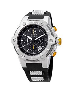 Men's Bolt Chronograph Polyurethane and Stainless Steel Black Dial