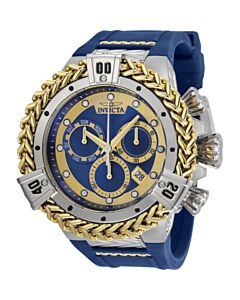 Men's Bolt Chronograph Silicone Blue Dial Watch