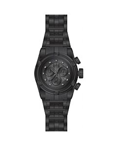 Men's Bolt Chronograph Stainless Steel Black Dial Watch