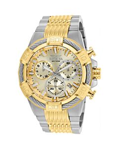 Men's Bolt Chronograph Stainless Steel Champagne Dial Watch