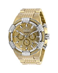 Men's Bolt Chronograph Stainless Steel Gold-tone Dial Watch
