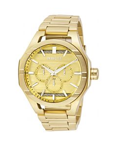Men's Bolt Stainless Steel Gold Dial Watch