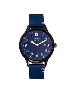 Men's Boost Genuine Leather Blue Dial Watch