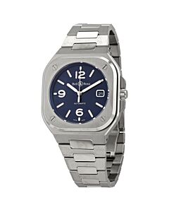 Men's BR 05 Blue Steel Stainless Steel Blue Dial Watch