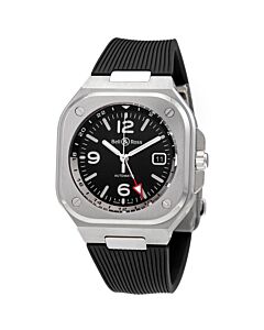Men's BR 05 Rubber Black Dial Watch
