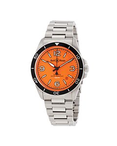 Men's BR V2-92 Orange Stainless Steel Orange Dial Watch