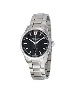 Men's Broadway Day Date Stainless Steel Grey Dial
