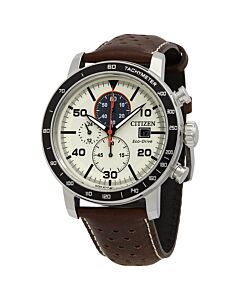 Men's Brycen Chronograph Leather Light Brown Dial
